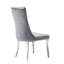 Chaise de salle à manger en velours