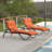 Fionnula Powder Coated Aluminum Reclining Patio Chaise Lounge Set-21047566