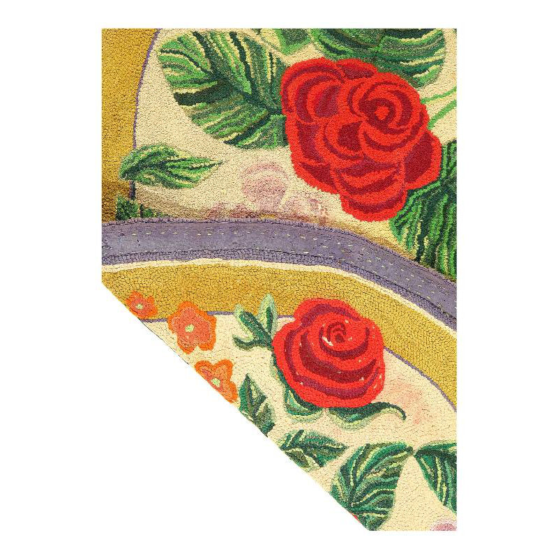 American Antique Hooked Rug 2'11'' X 4'7''