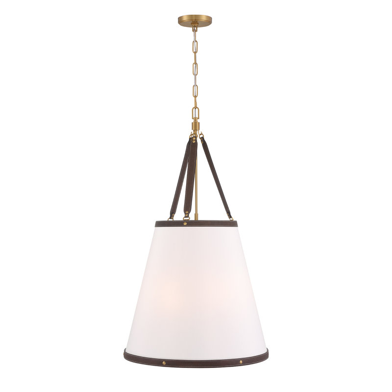 Libby Langdon Callahan 6 Light Polished Nickel Pendant, Gold