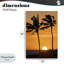 Coucher de soleil sur une plaque murale de palmiers, design par Dennis Frates-50145577