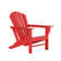 Outdoor 5-Piece Adirondack Chair With Square Coffee Table Conversation Set