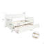 Lit de jour simple en bois avec lit gigogne simple