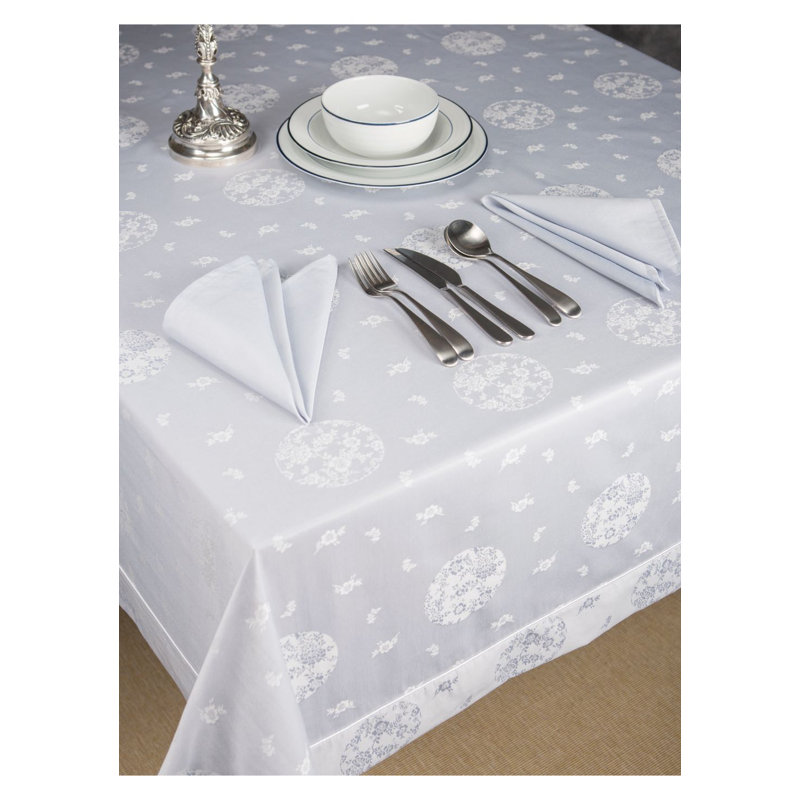 Dining Linen Set, Blue/Grey