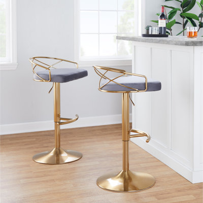 Tabouret de bar réglable avec pivot