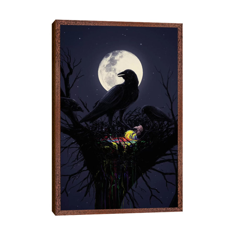 It's Ice Cream Time by Nicebleed - Print on Canvas, Classic Brown Wood Framed, 152.4cm H x 101.6cm W x 3.81cm D