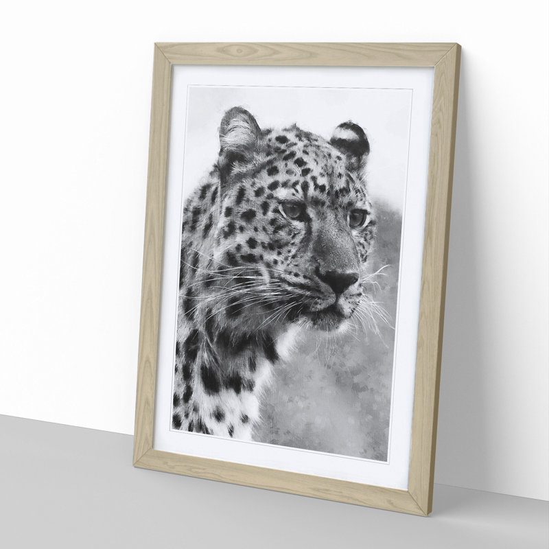 Cheetah Vol.3 - Framed Print, 65cm H x 48cm W x 2cm D, Oak Framed