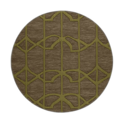 Trellis Brown Indoor and Outdoor Area Rug