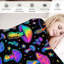 1pc couverture de flanelle à motif de champignon psychédélique doux et confortable coloré et fantaisiste Trippy pour canapé / lit / voyage 30 * 40-120924799