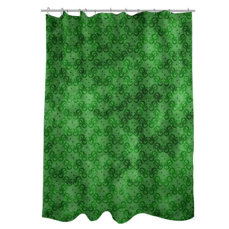 Snakes Single Sower Curtain, Green