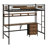 Loft Bed With L-Shaped Desk, Charging Station,  Drawers And Safety Guardrail