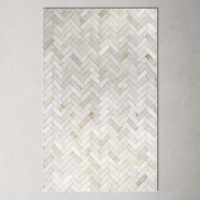 Marsha Cowhide Chevron Indoor Rug