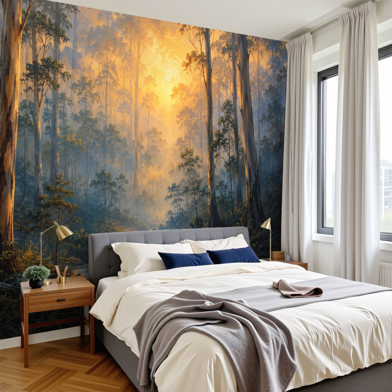 Papier peint adhésif auto-adhésif moderne pour la chambre à coucher Peel and Stick L 69 po x l 96 po
