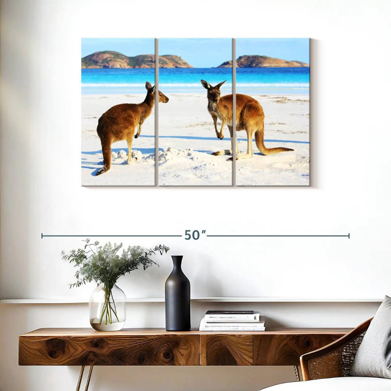 Cape Le Grand Kangaroos, 24" H x 38" W