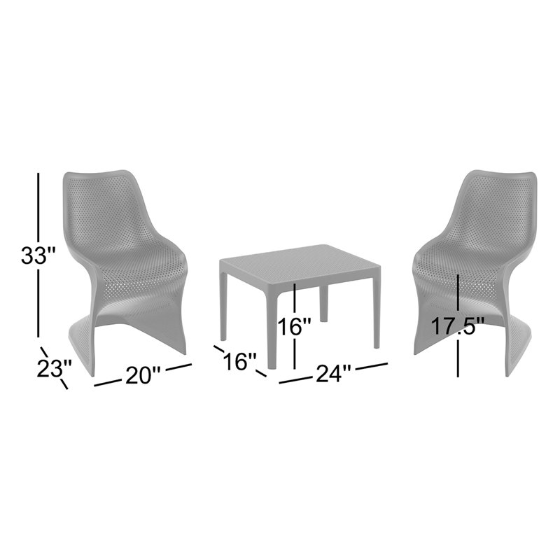Ensemble de sièges pour 2 personnes Nassau, Beige