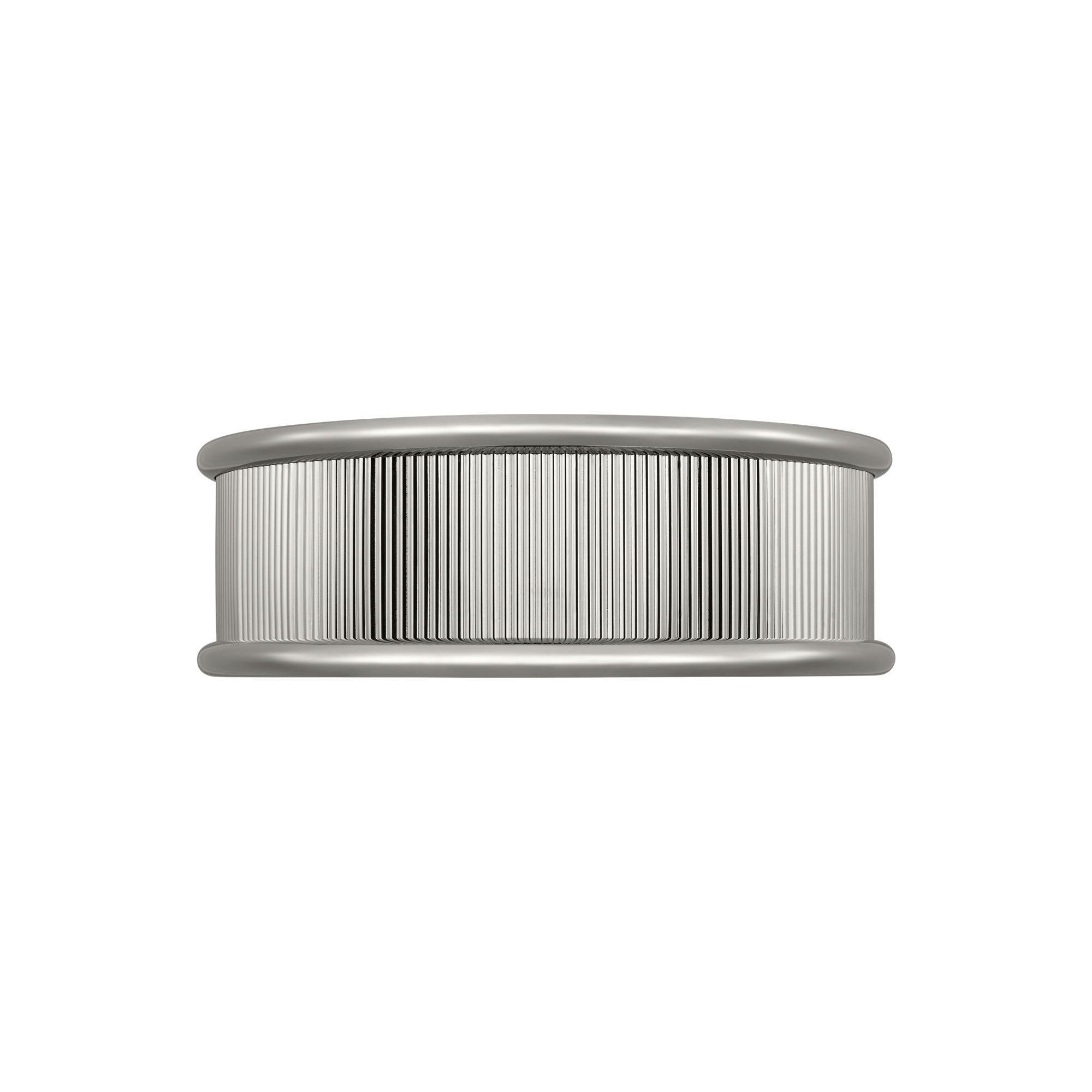 Rigsby Flush Mount, Polished Nickel, 6" H x 18" W x 18" D