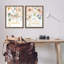 Ensemble de cadres flottants 2 pièces Spiritual Phrases on Florals, design par Carol Robinson-174984402-174984405