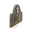 Plaque d’adresse murale sur 1 ligne Fleur de Lis-1829482201