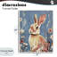 Lapin fantaisiste sur estampe numérique bleue, design par Sara Culpepper-1255671900-1255671901