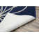 Tapis touffeté à motif floral indigo / ivoire Brackenmore