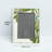 Green Enamel  Picture Frame, Rectangle