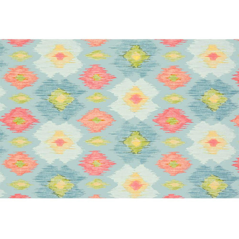 Toile Damask Peel & Stick Toile Border, 100" L x 144" W, Teal