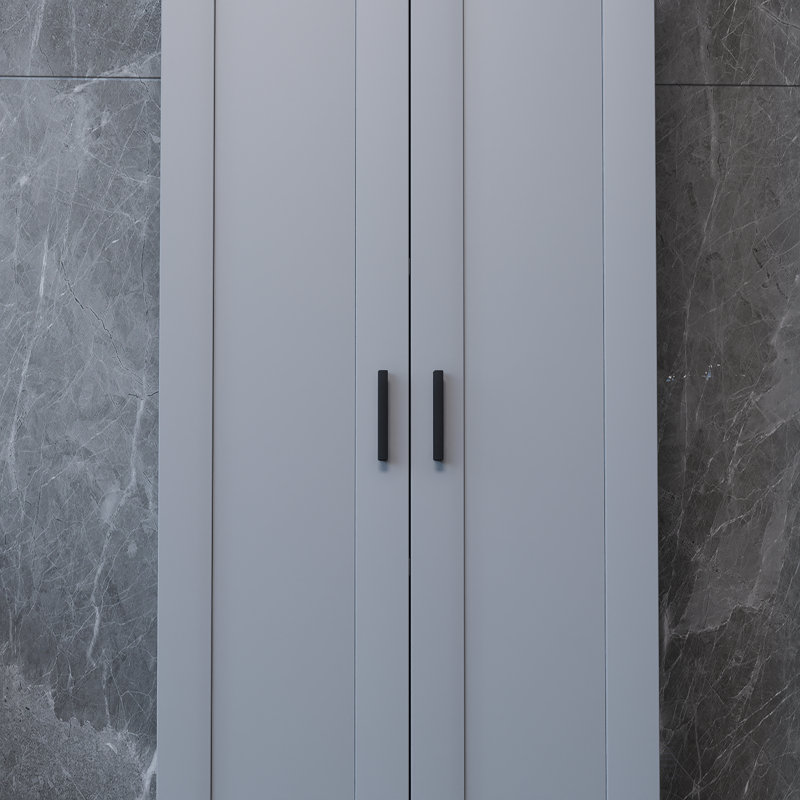 Armoire de rangement à double porte, salle de bain, bureau, tablettes réglables