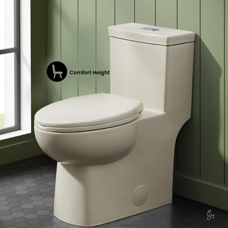 Classe One-Piece Toilet, Top, Bisque