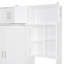 Lit escamotable mural avec bureau, armoire supérieure et tablettes de rangement, lit pliable peu encombrant-1654845061-1654845063