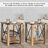 Eidelweiss Tall End Table Nightstand with 2 USB Ports, 2 Power Outlets, and 2 Storage Shelves-349204457
