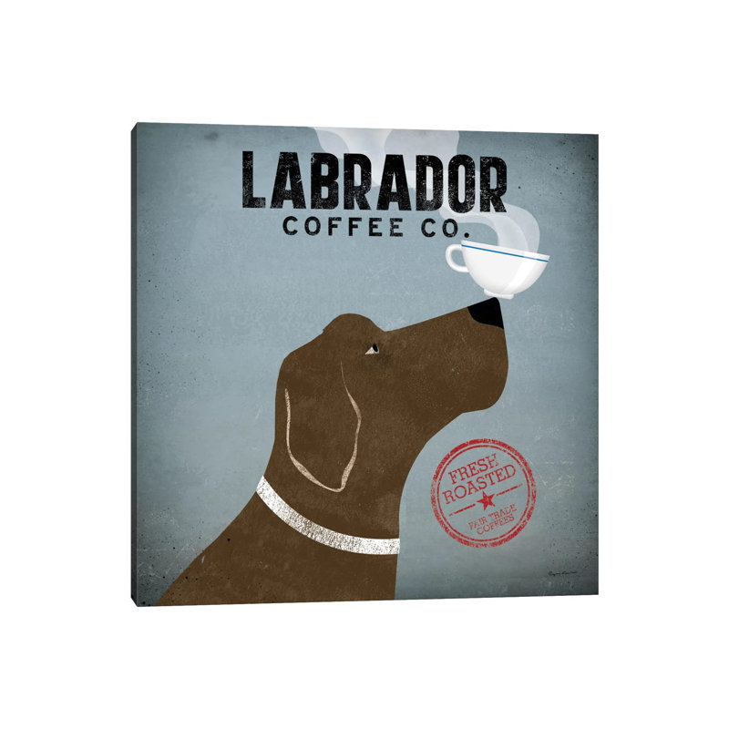 Labrador Coffee Co. by Ryan Fowler - Wrapped Canvas Painting, 30.48 cm H x 30.48 cm W