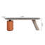 Bureau de travail en pierre frittée noire 62,99 "Minimalist-410553407