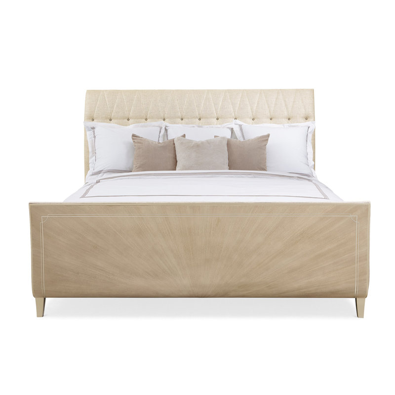 Upholstered Sleigh Bed, California King