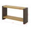 Console rétro avec menuiserie à queue d'aronde et placage de bois vieilli