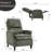 Modern Design Fabric Upholstered Push Back Recliner-278331164