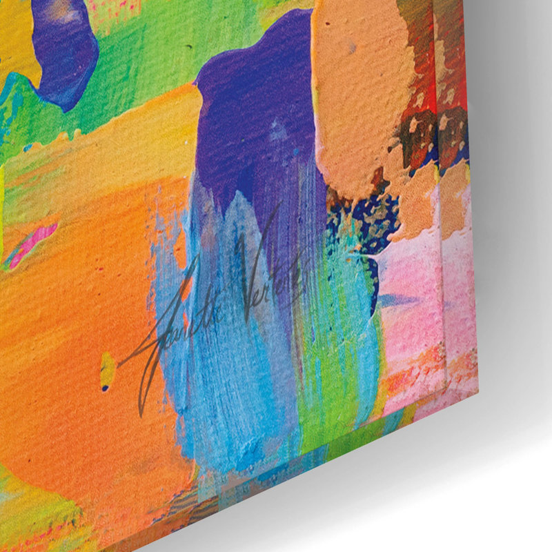 «Pure Love Bright» par Jeanette Vertentes, art mural en verre acrylique, H 12 po x l 12 po x P 0,13 po