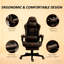 Fauteuil de jeu Office, chaise pivotante à haut dossier avec support lombaire, hauteur réglable
