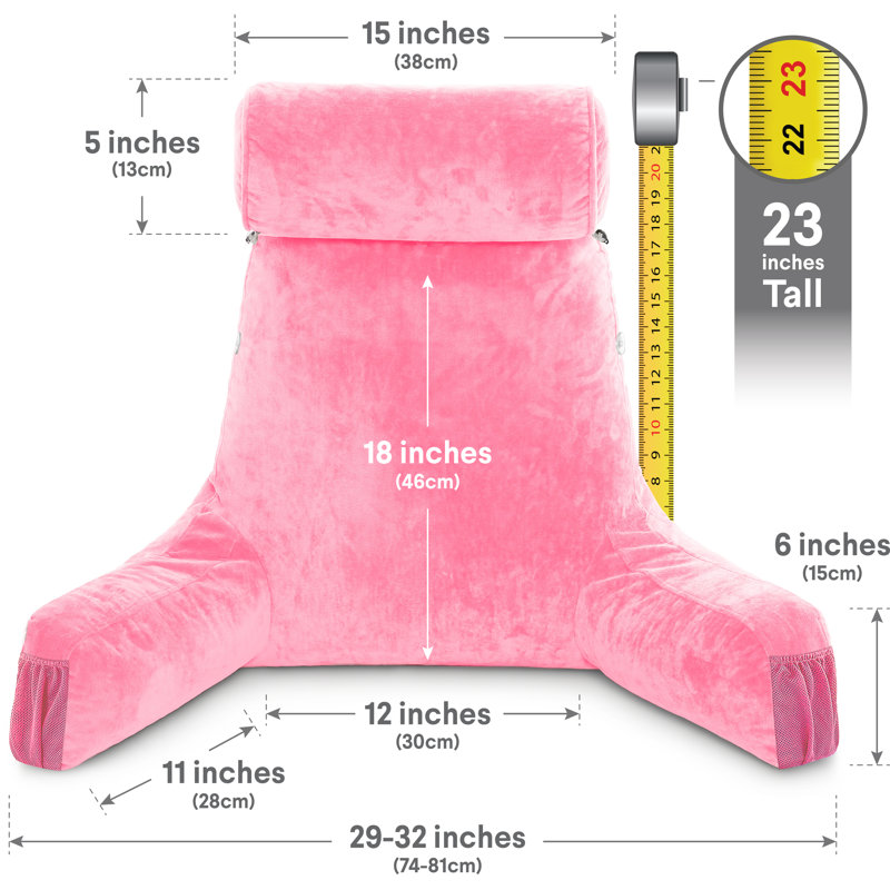  Housse et insert de coussin de lecture, Rose