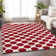 Premium Machine Washable Prisco Red Rug