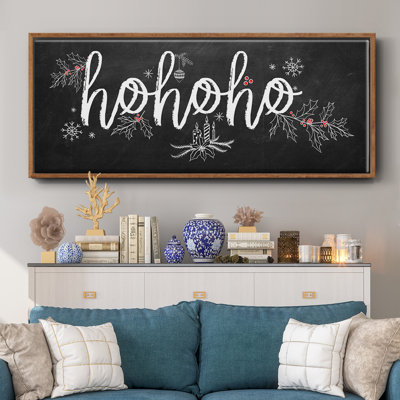 Ho Ho Ho - Toile encadrée