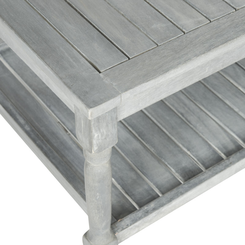 Table basse avec rangement Fuller, Gris cendre