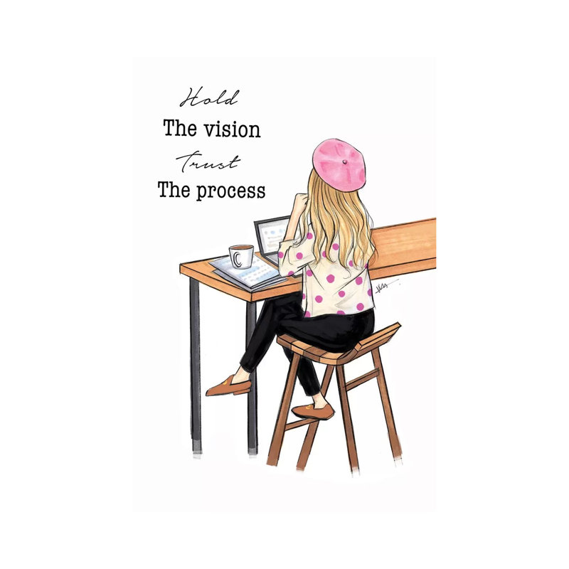«Hold the vision» par Rongrong DeVoe, impression sur toile tendue, H 26 po x l 18 po x 1,5 po