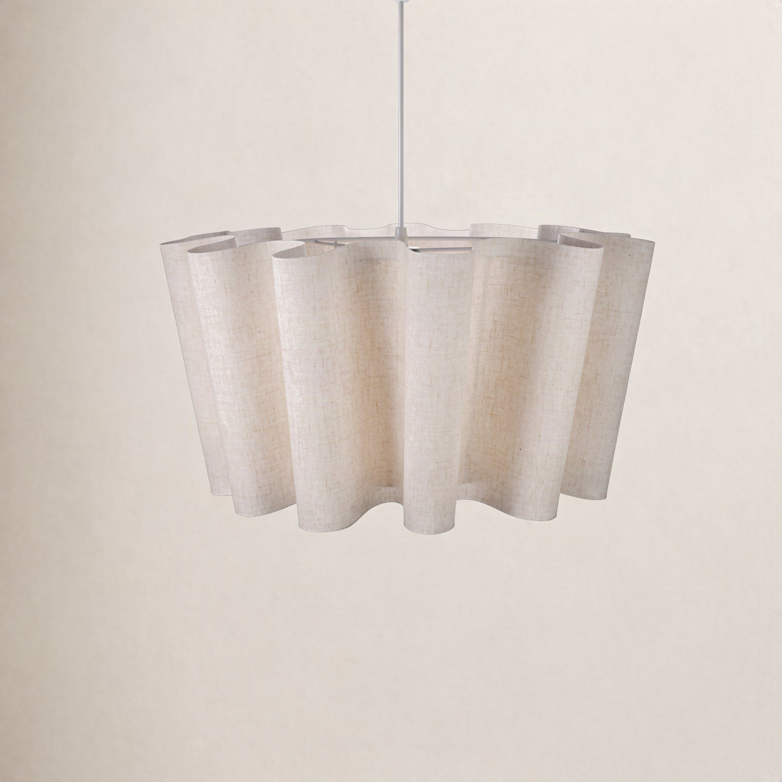 Dimmable Geometric Single Light Pendant, 79" H x 23.62" W x 23.62" D