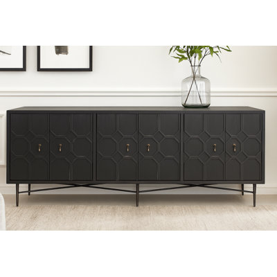 Calis 91'' Solid Wood Sideboard