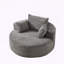 Canapé simple en velours côtelé avec tissu en fourrure de lapin et coussin de dossier-1082181211-1082181197
