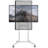 White Mobile Portrait to Landscape TV Cart