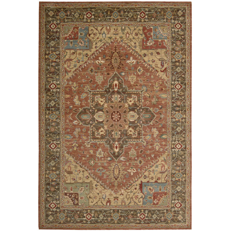 Bardwell Oriental Wool Area Rug, Rectangle 229 x 290cm