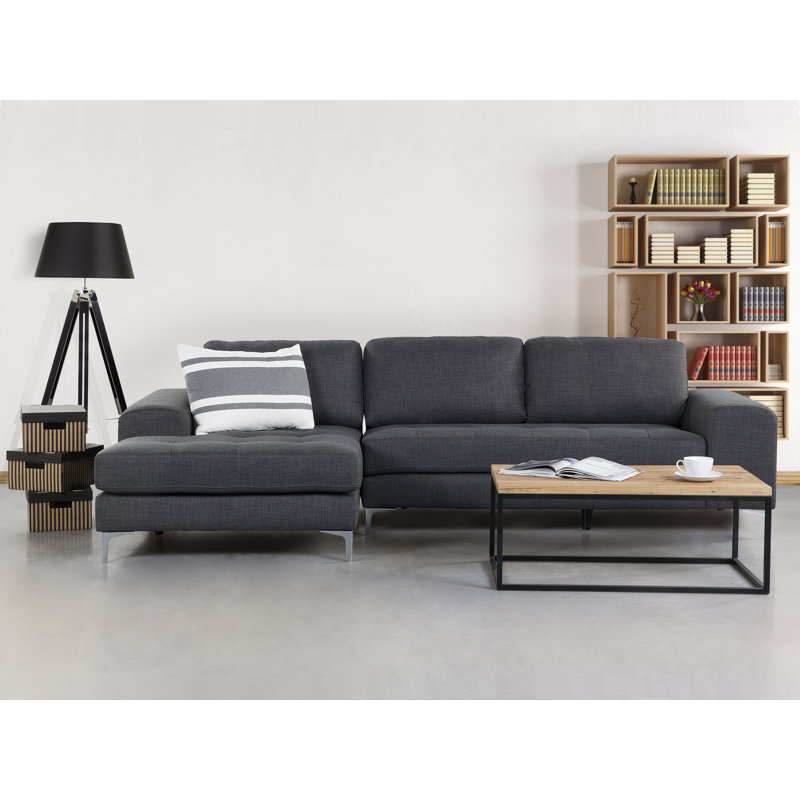 Rula 3 Seater Corner Sofa , Dark Grey