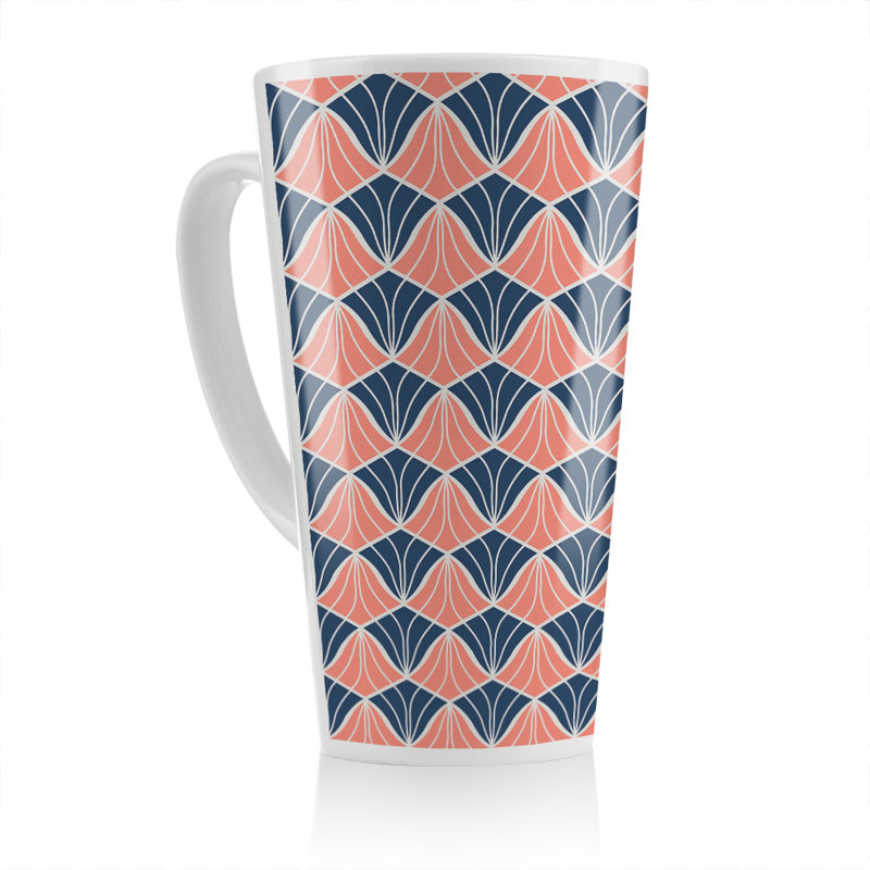 Geometric Shells Latte Mug