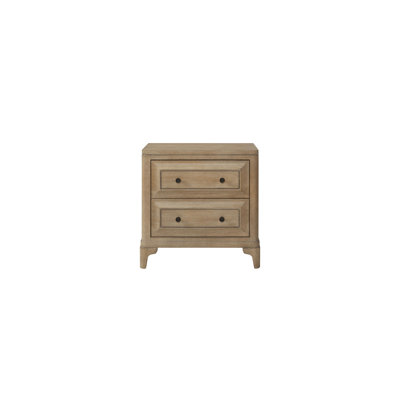2 Drawer Nightstand With Sand Finish